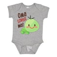 thumbnail image 1 of Inktastic Oma Loves Me Cute Turtle Boys or Girls Baby Bodysuit, 1 of 5