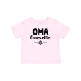 thumbnail image 1 of Inktastic Oma Loves Me Girl Grandchild Girls Baby T-Shirt, 1 of 5
