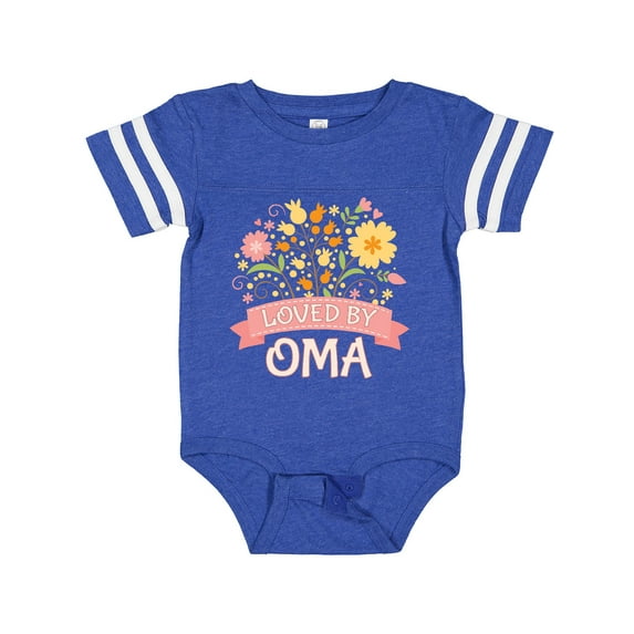 Inktastic Oma Loves Me Granddaughter for Girl Girls Baby Bodysuit