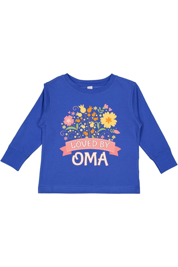 Oma Loves Me Granddaughter for Girl Girls Long Sleeve Toddler T-Shirt