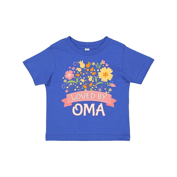 Inktastic Oma Loves Me Granddaughter for Girl Girls Toddler T-Shirt
