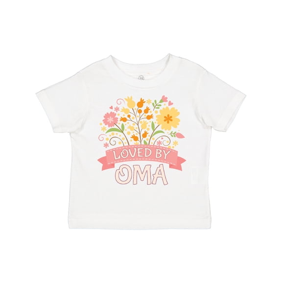 Inktastic Oma Loves Me Granddaughter for Girl Girls Toddler T-Shirt