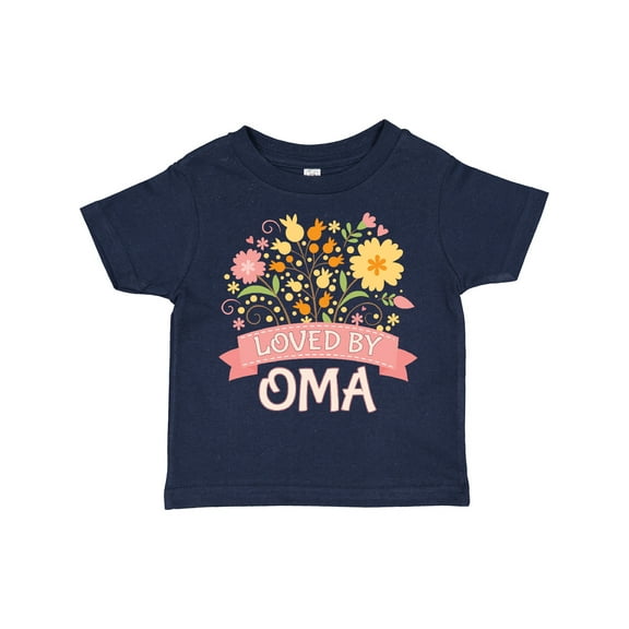 Inktastic Oma Loves Me Granddaughter for Girl Girls Toddler T-Shirt