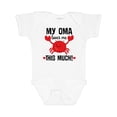 thumbnail image 1 of Inktastic Oma Loves Me Grandson Boys or Girls Baby Bodysuit, 1 of 5
