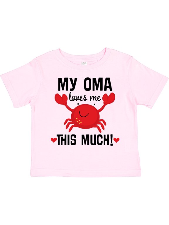 Inktastic Oma Loves Me Grandson Boys or Girls Toddler T-Shirt