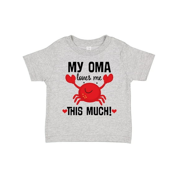 Inktastic Oma Loves Me Grandson Boys or Girls Toddler T-Shirt