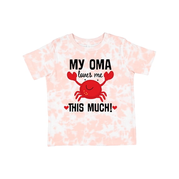 Inktastic Oma Loves Me Grandson Boys or Girls Toddler T-Shirt