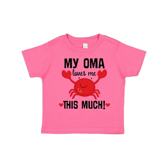 Inktastic Oma Loves Me Grandson Boys or Girls Toddler T-Shirt