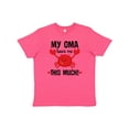 thumbnail image 1 of Inktastic Oma Loves Me Grandson Gift Youth T-Shirt, 1 of 5