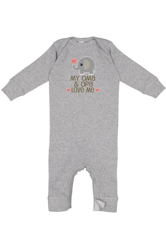 Oma and Opa Love Me Baby Romper Coveralls