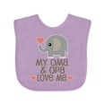 thumbnail image 1 of Inktastic Oma and Opa Love Me Boys or Girls Baby Bib, 1 of 4