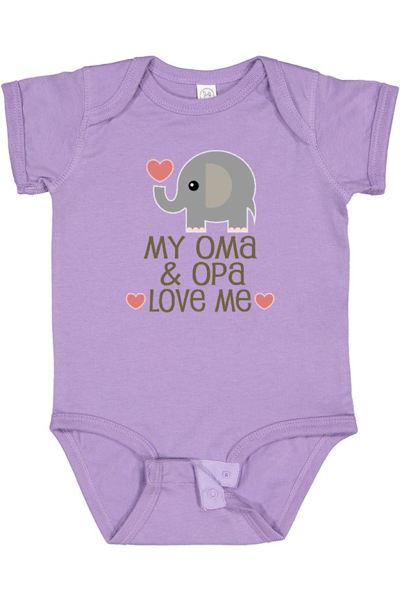 Oma and Opa Love Me Boys or Girls Baby Bodysuit