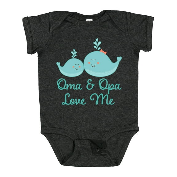 Inktastic Oma and Opa Love Me Boys or Girls Baby Bodysuit