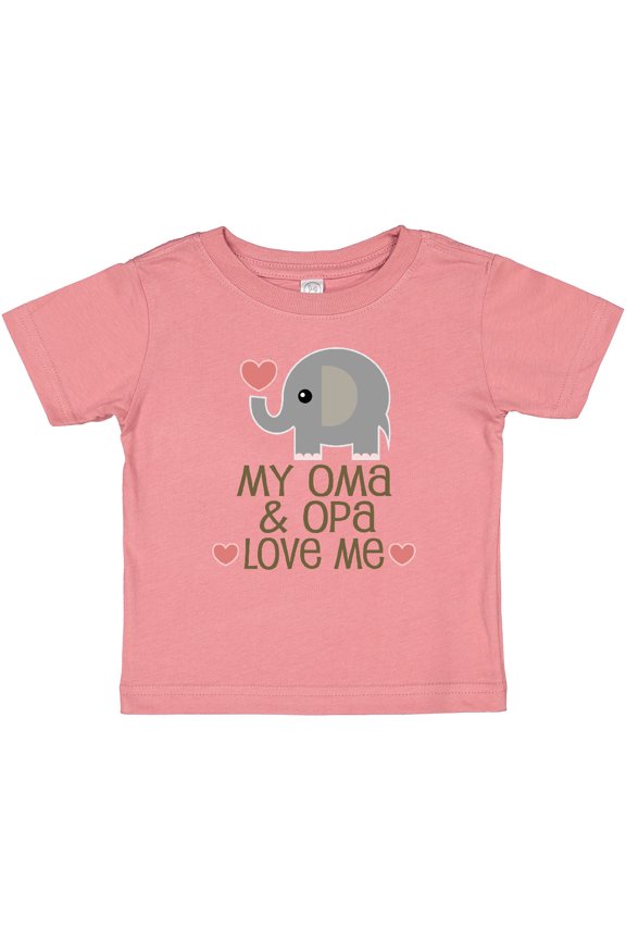 Oma and Opa Love Me Boys or Girls Baby T-Shirt