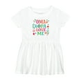 thumbnail image 1 of Inktastic Oma and Opa Love Me Girls Baby Dress, 1 of 5