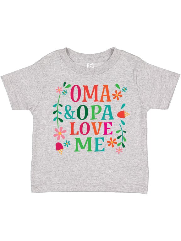Inktastic Oma and Opa Love Me Girls Toddler T-Shirt