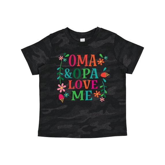 Inktastic Oma and Opa Love Me Girls Toddler T-Shirt