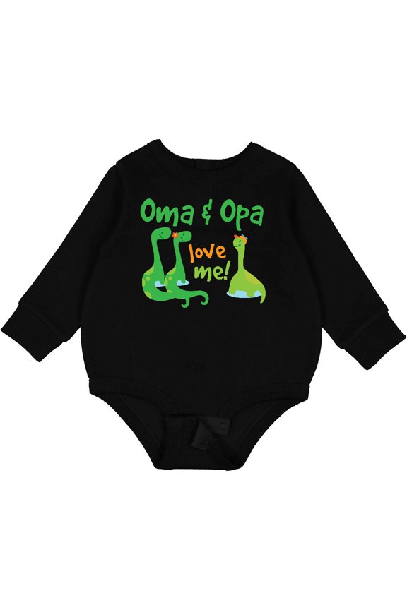 Oma and Opa Love Me Grandchild Baby Fleece Bodysuit