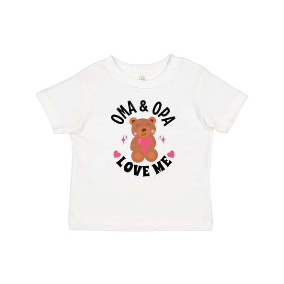 Inktastic Oma and Opa Love Me Grandchild Bear Girls Baby T-Shirt