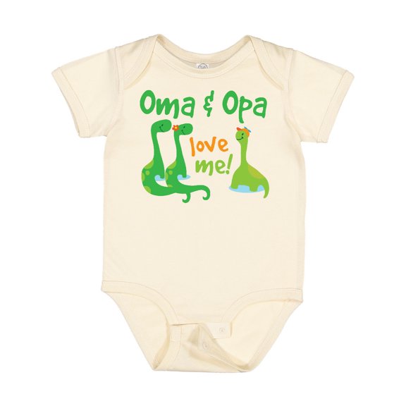 Inktastic Oma and Opa Love Me Grandchild Boys Baby Bodysuit