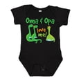 thumbnail image 1 of Inktastic Oma and Opa Love Me Grandchild Boys Baby Bodysuit, 1 of 5