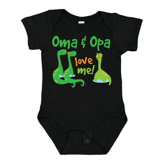 Inktastic Oma and Opa Love Me Grandchild Boys Baby Bodysuit