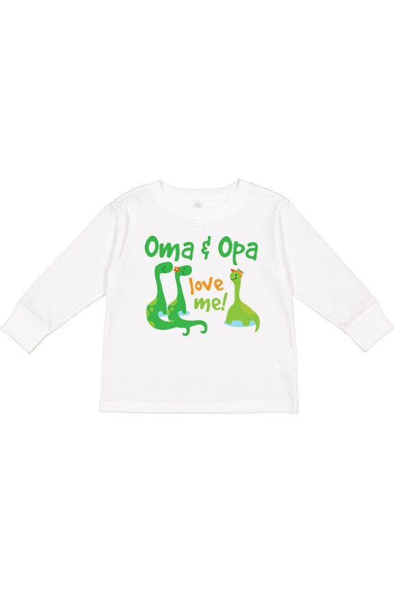 Oma and Opa Love Me Grandchild Boys Long Sleeve Toddler T-Shirt
