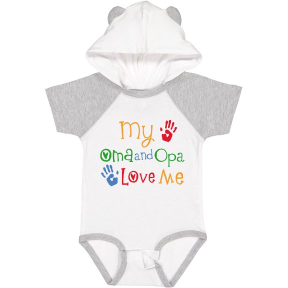 Inktastic Oma and Opa Love Me Grandchild Boys or Girls Baby Bodysuit