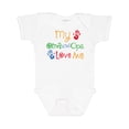 thumbnail image 1 of Inktastic Oma and Opa Love Me Grandchild Boys or Girls Baby Bodysuit, 1 of 5