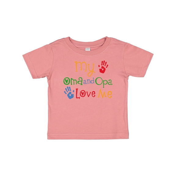 Inktastic Oma and Opa Love Me Grandchild Boys or Girls Baby T-Shirt