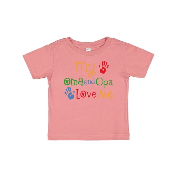 Inktastic Oma and Opa Love Me Grandchild Boys or Girls Baby T-Shirt