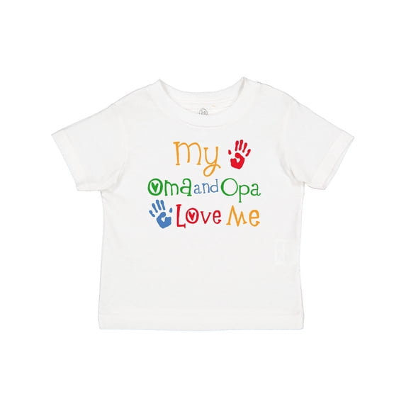 Inktastic Oma and Opa Love Me Grandchild Boys or Girls Baby T-Shirt