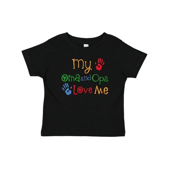 Inktastic Oma and Opa Love Me Grandchild Boys or Girls Baby T-Shirt