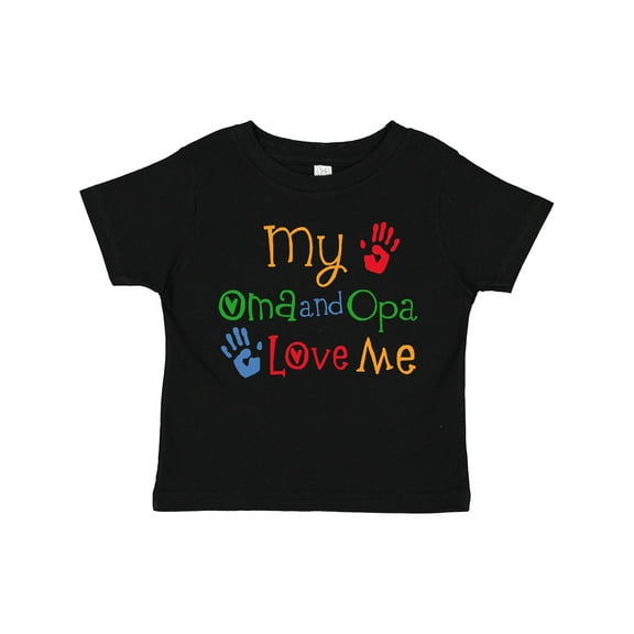 Inktastic Oma and Opa Love Me Grandchild Boys or Girls Toddler T-Shirt