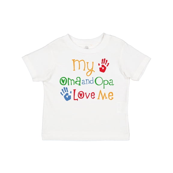 Inktastic Oma and Opa Love Me Grandchild Boys or Girls Toddler T-Shirt