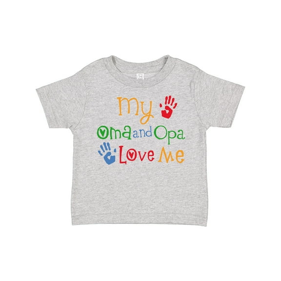 Inktastic Oma and Opa Love Me Grandchild Boys or Girls Toddler T-Shirt