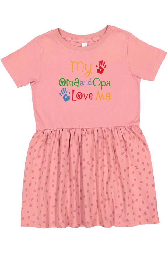 Oma and Opa Love Me Grandchild Girls Toddler Dress