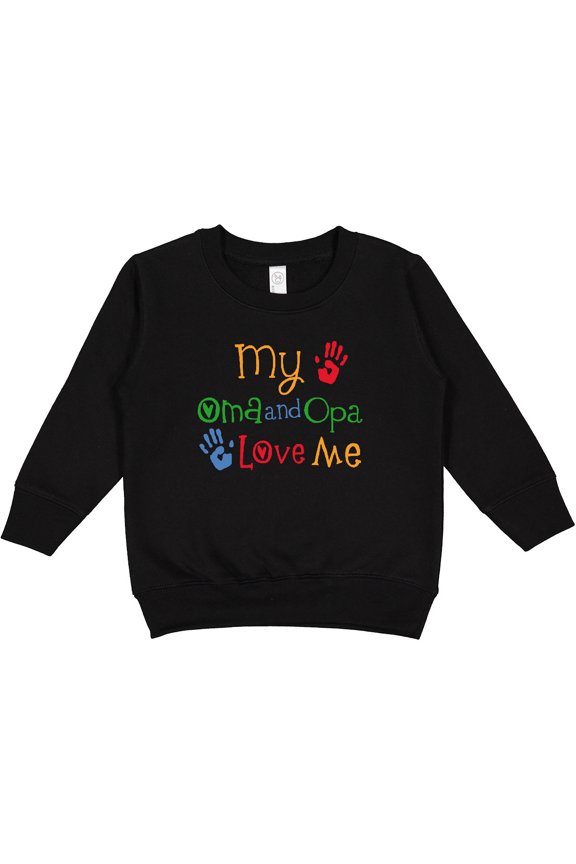 Oma and Opa Love Me Grandchild Toddler Sweatshirt