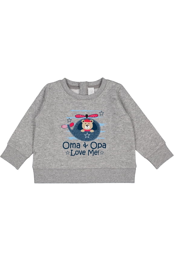 Oma and Opa Love Me Grandson Baby Sweatshirt