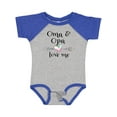 thumbnail image 1 of Inktastic Oma and Opa Love Me- Heart Grandchild Boys or Girls Baby Bodysuit, 1 of 5