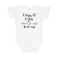 thumbnail image 1 of Inktastic Oma and Opa Love Me- Heart Grandchild Boys or Girls Baby Bodysuit, 1 of 5