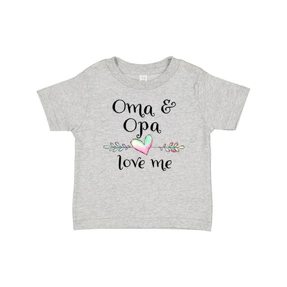 Inktastic Oma and Opa Love Me- Heart Grandchild Boys or Girls Baby T-Shirt