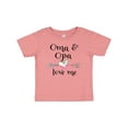 thumbnail image 1 of Inktastic Oma and Opa Love Me- Heart Grandchild Boys or Girls Baby T-Shirt, 1 of 5