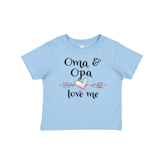 Inktastic Oma and Opa Love Me- Heart Grandchild Boys or Girls Baby T-Shirt