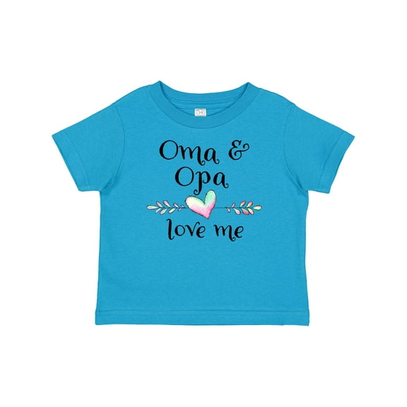 Inktastic Oma and Opa Love Me- Heart Grandchild Boys or Girls Baby T-Shirt