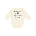 thumbnail image 1 of Inktastic Oma and Opa Love Me- Heart Grandchild Boys or Girls Long Sleeve Baby Bodysuit, 1 of 5