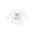 thumbnail image 1 of Inktastic Oma and Opa Love Me- Heart Grandchild Boys or Girls Long Sleeve Toddler T-Shirt, 1 of 5