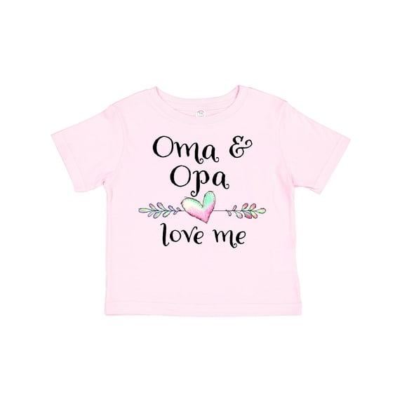 Inktastic Oma and Opa Love Me Heart Grandchild Boys or Girls Toddler T-Shirt