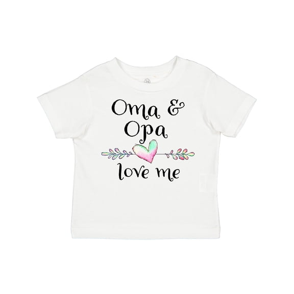 Inktastic Oma and Opa Love Me Heart Grandchild Boys or Girls Toddler T-Shirt
