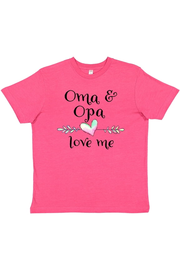 Oma and Opa Love Me- Heart Grandchild Youth T-Shirt